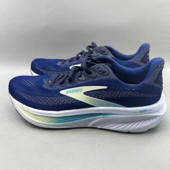 Brooks Ghost 17 Running Shoes Womens Size 9 B Blue Comfort Cushion Low Sneakers - Picture 3 of 10